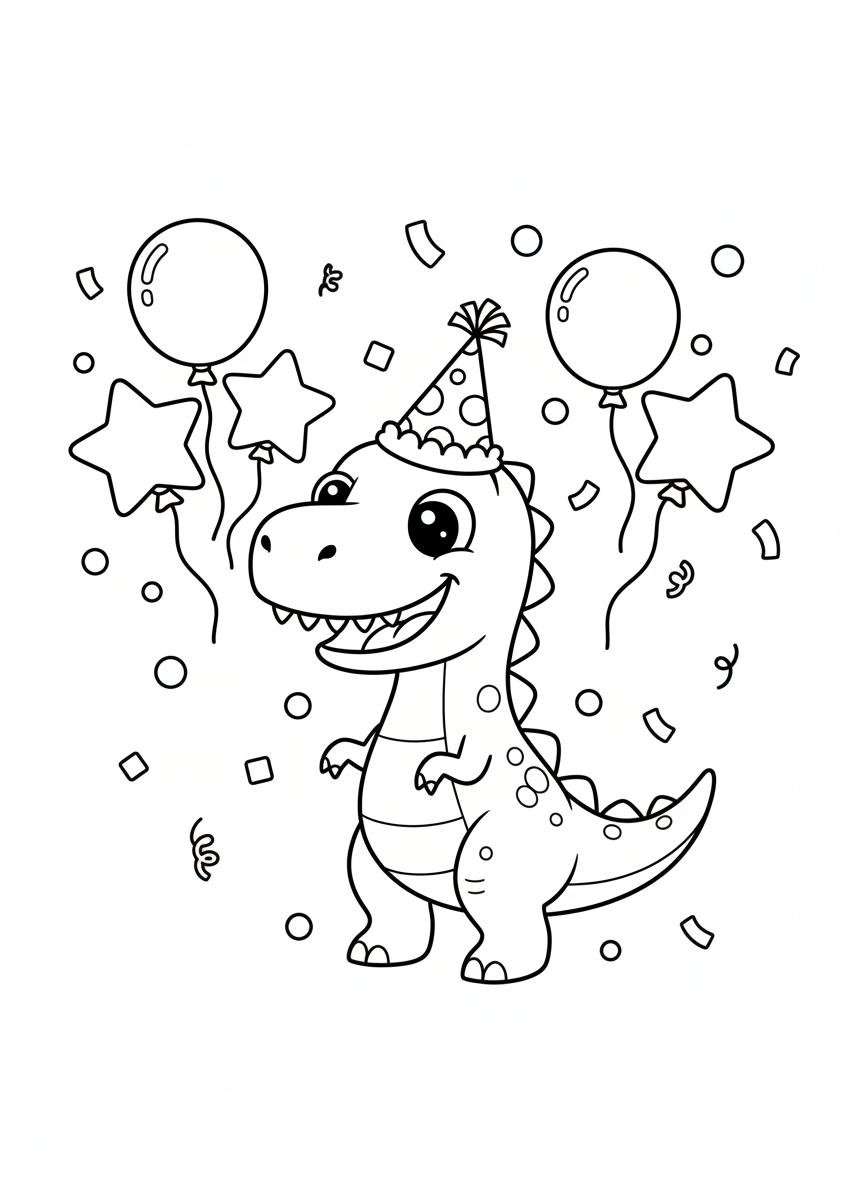 Dinosaur coloring page