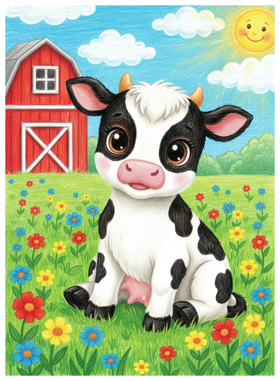 Cow colored