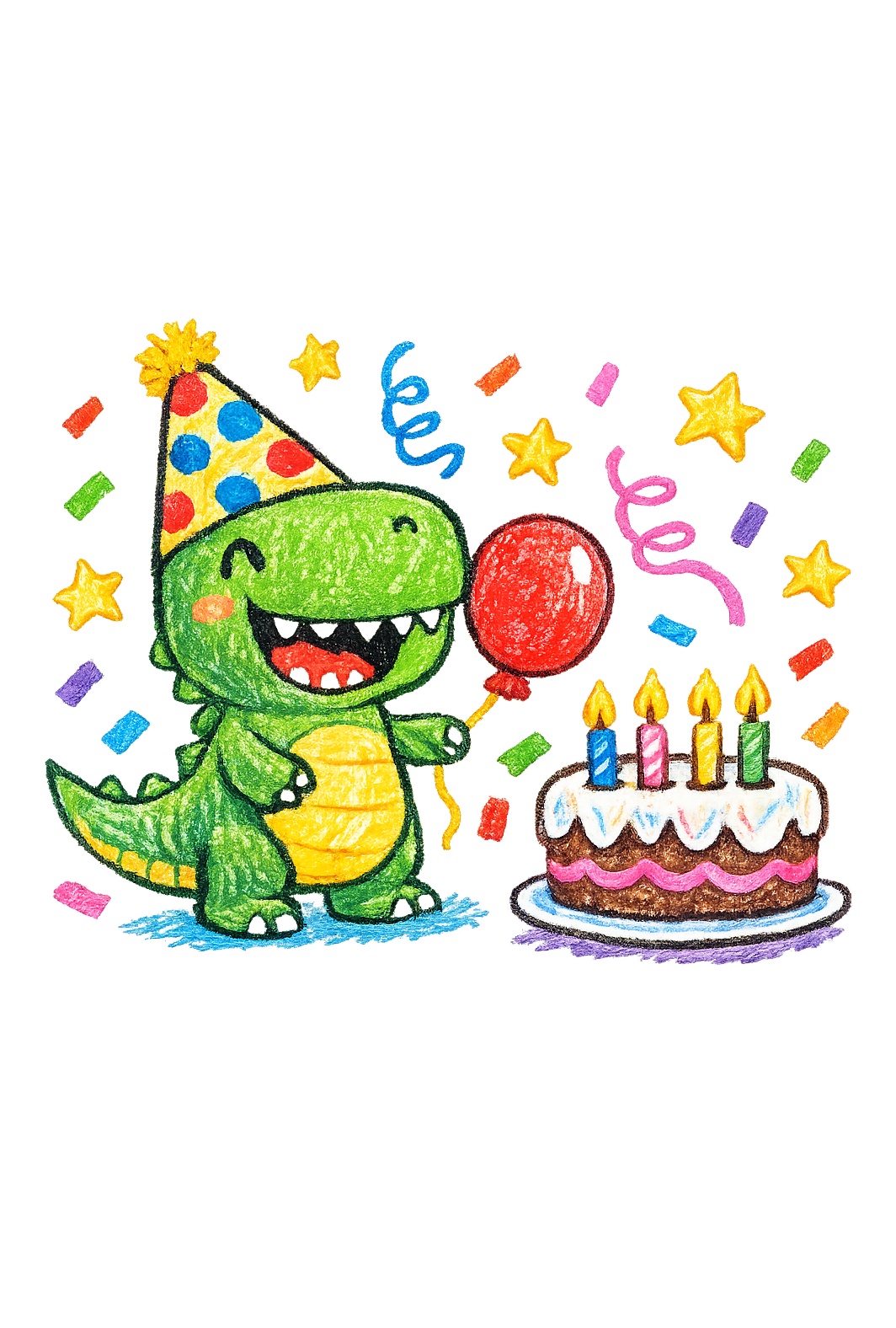 Dinosaur colored