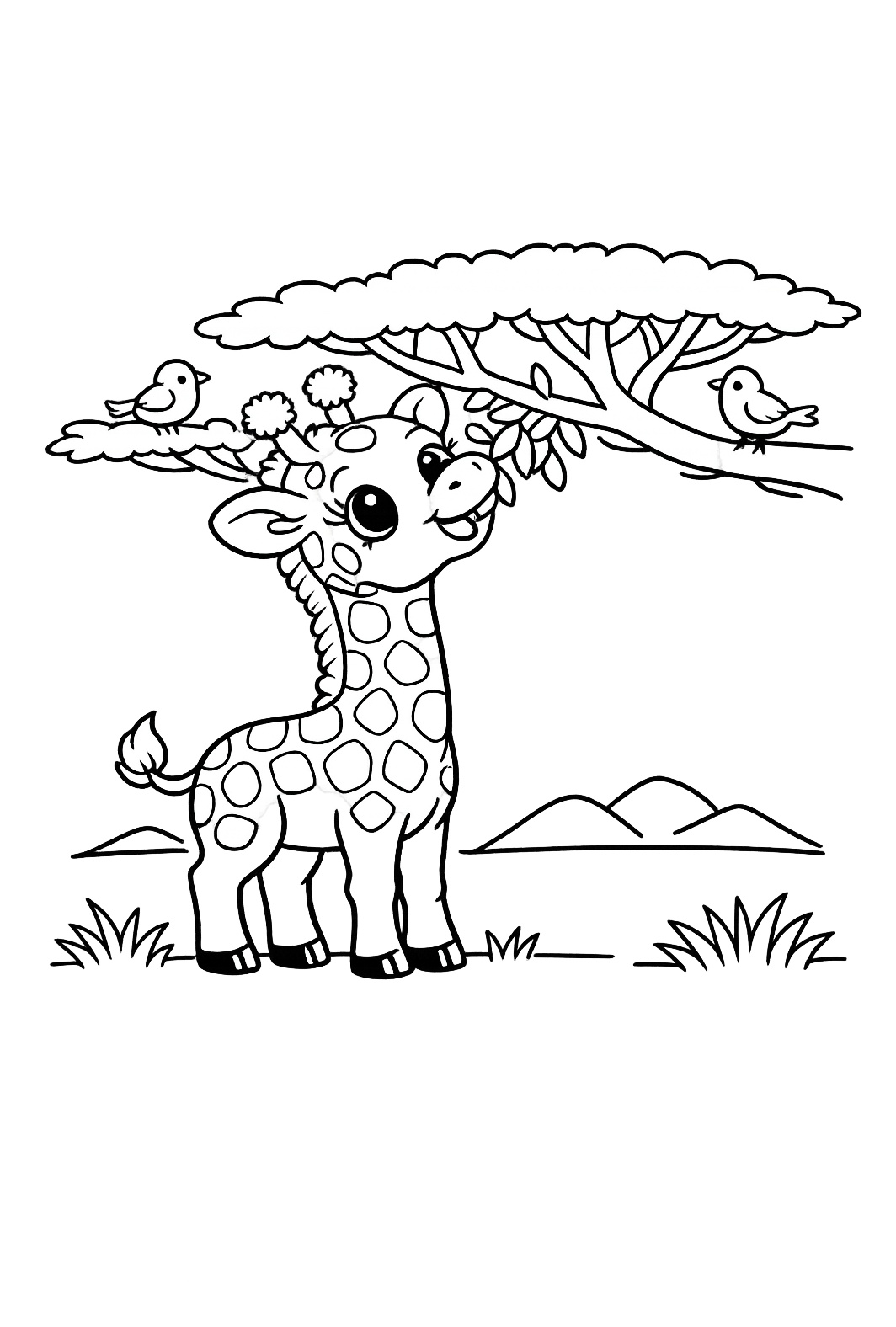 Giraffe coloring pages