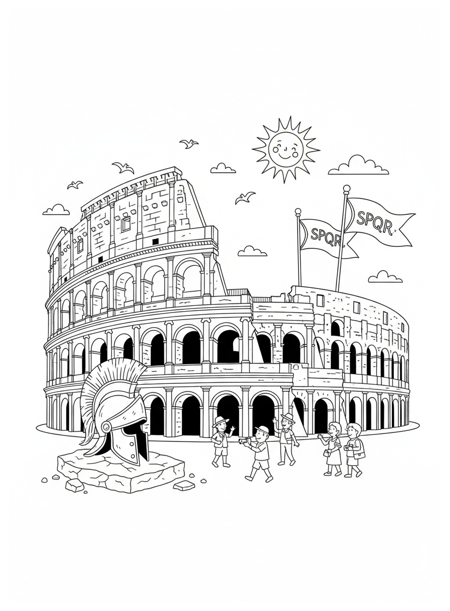 Italy coloring pages