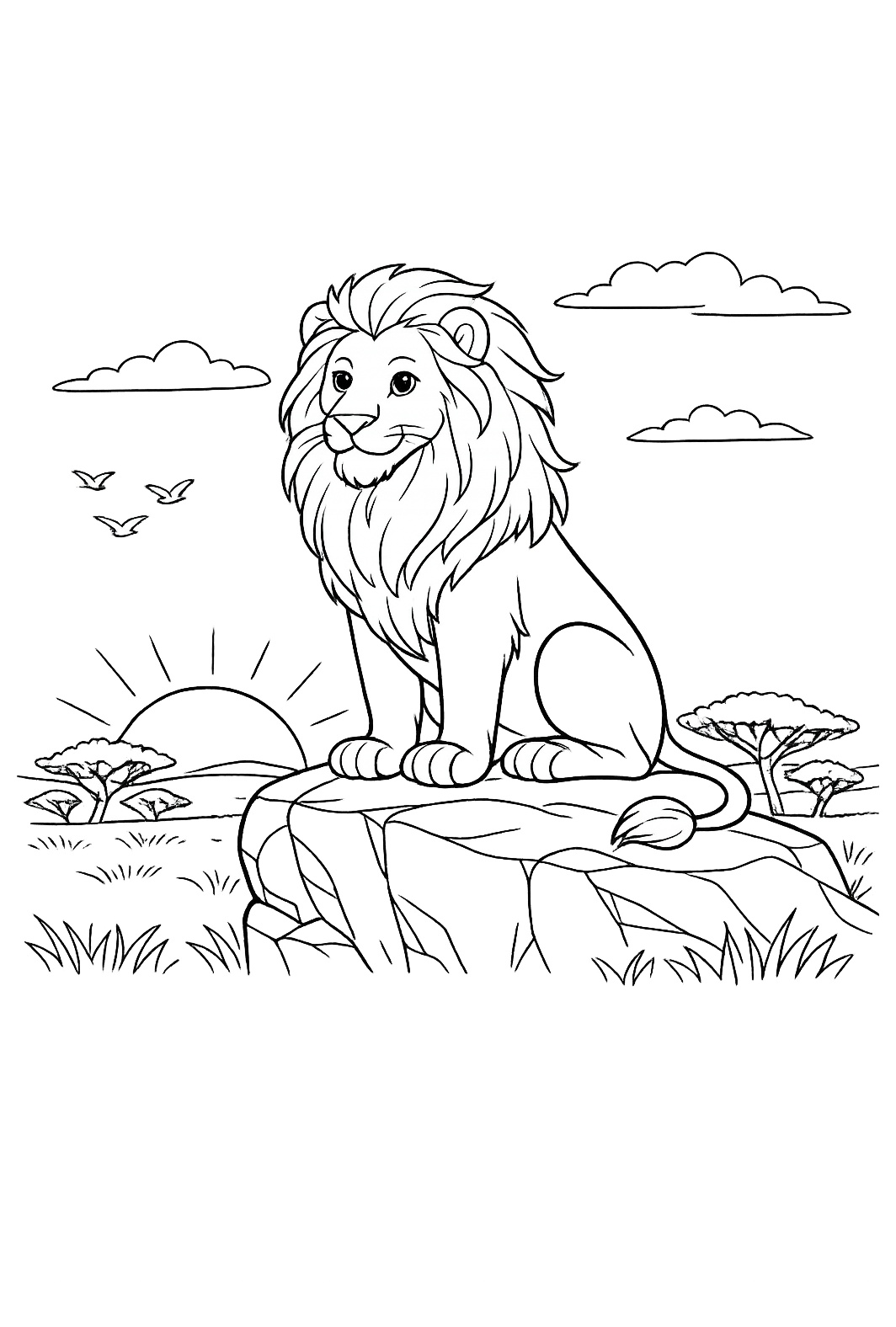 Lion coloring pages