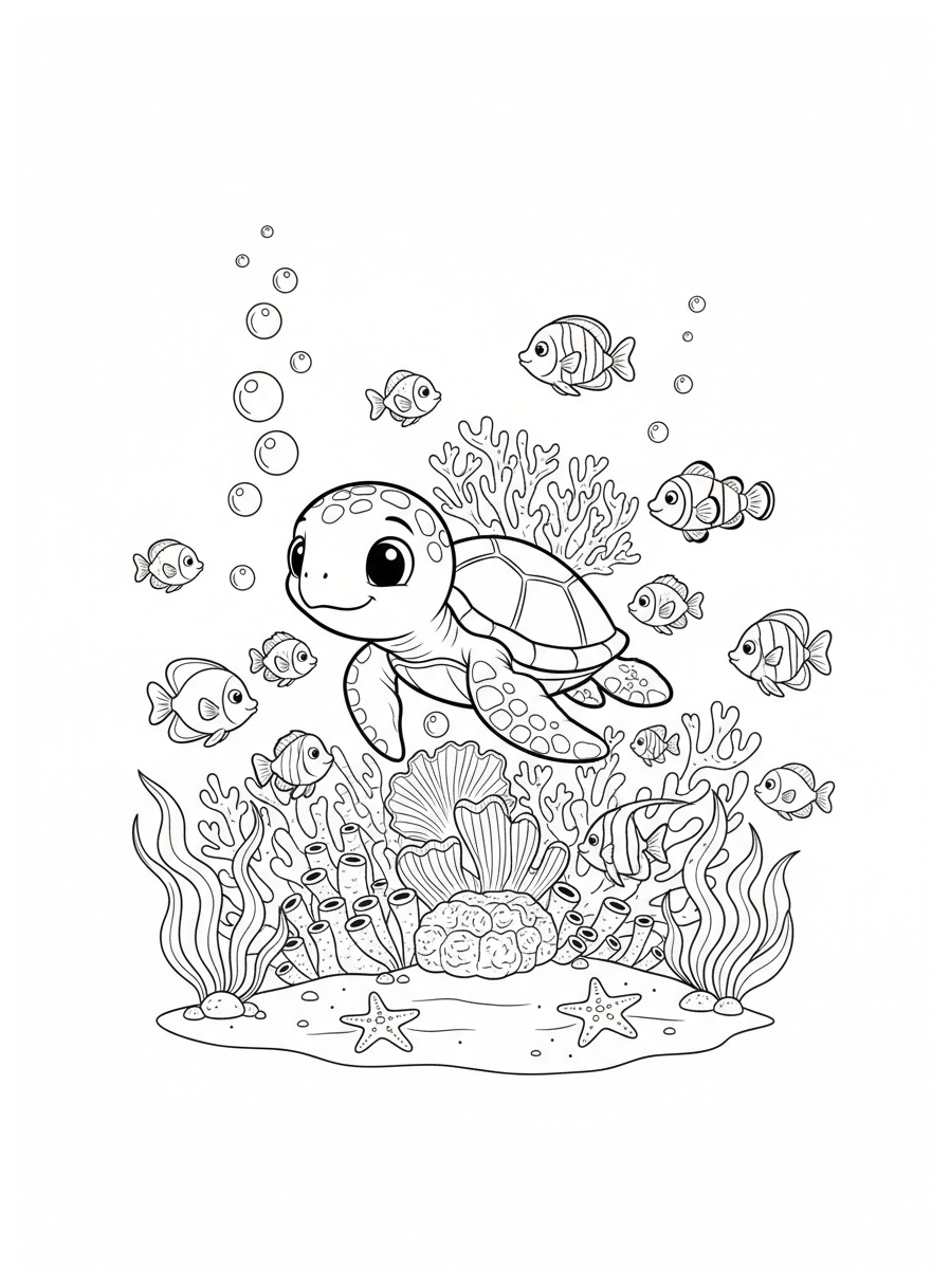 Ocean coloring pages