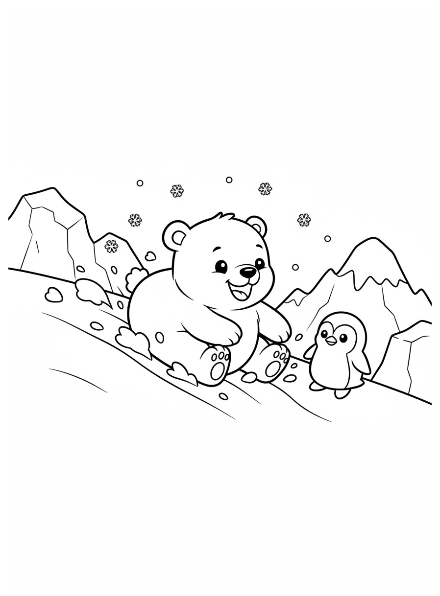 Polar Bear coloring pages