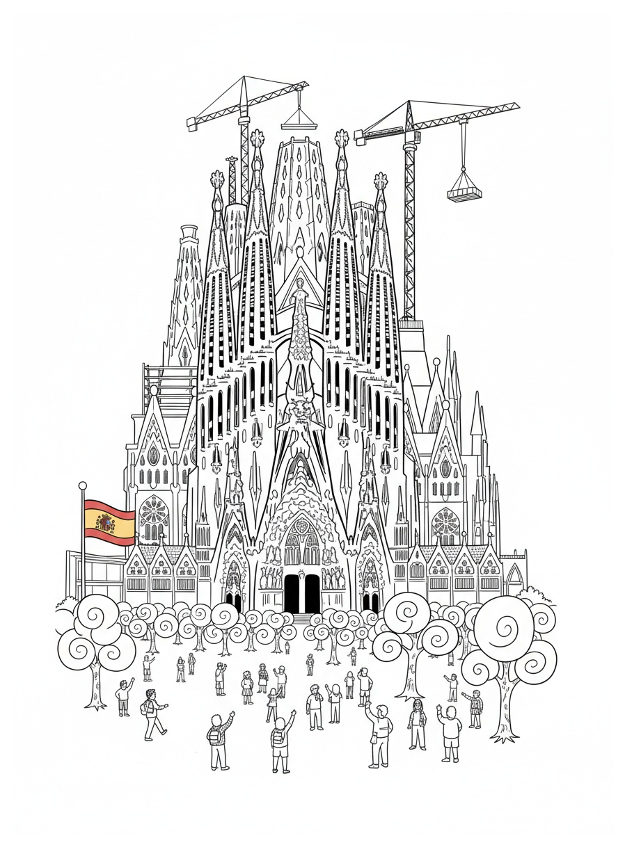 Spain coloring pages